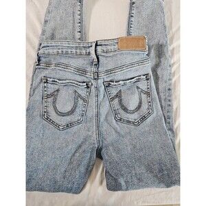 True Religion Women's Caia Ultra High Rise Super Skinny Jeans Size 25x27 Western